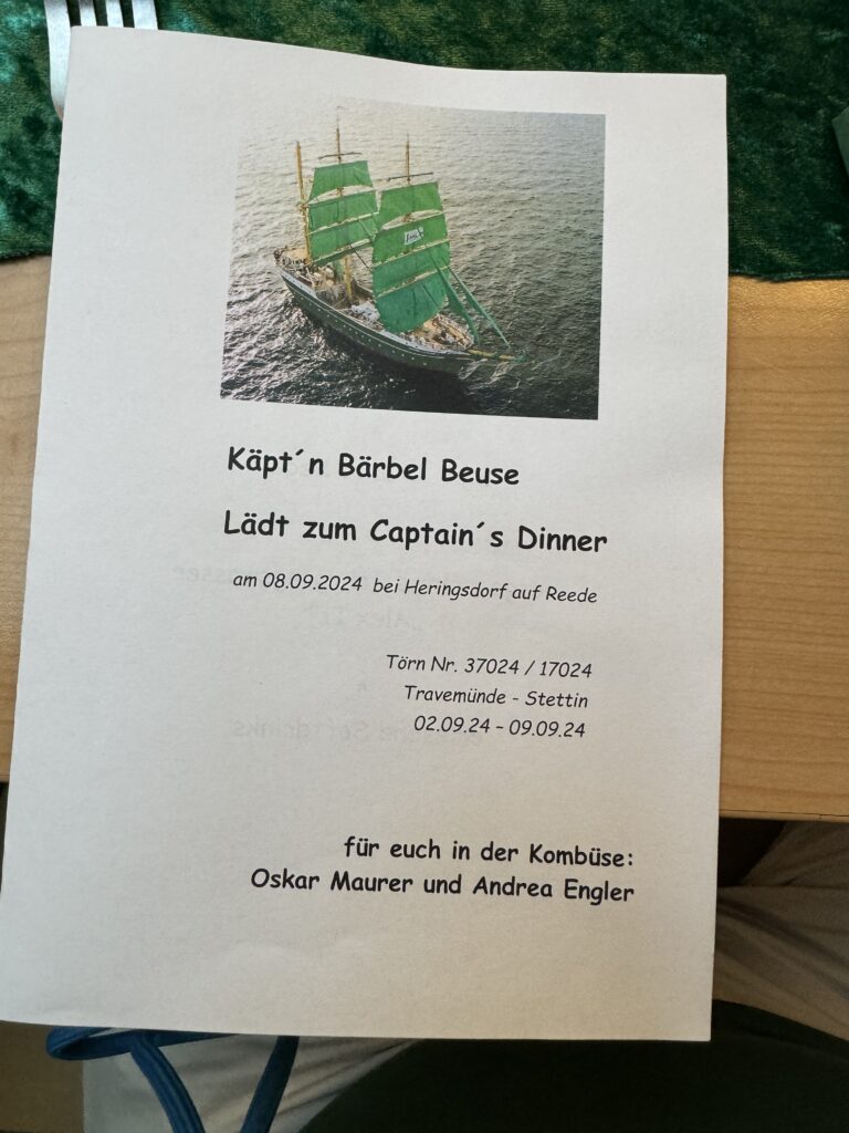 Captain´s Dinner